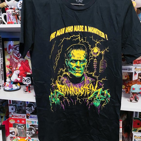 Monster Tease Universal Monster Frankenstein horror tee shirt unisex small - Picture 4 of 6
